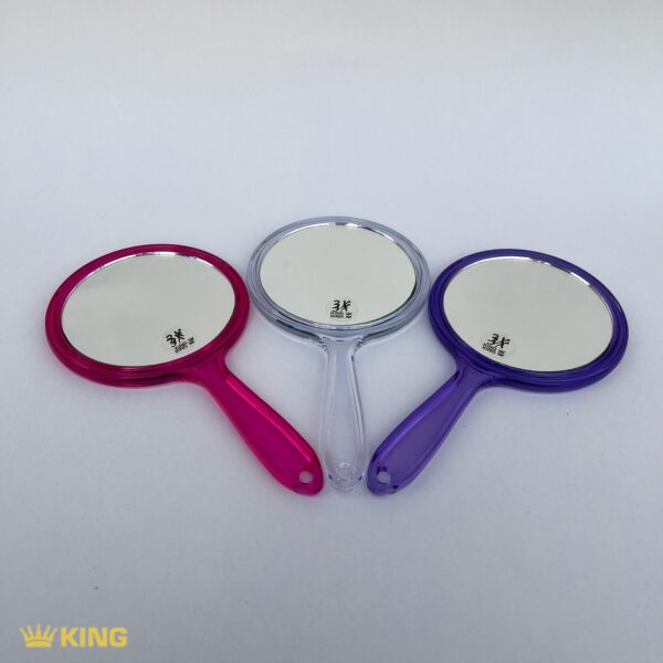 آینه آرایشی KING مدل دسته‌دار سایز کوچک 3x - Image 13