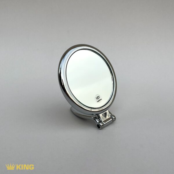 آینه آرایشی KING مدل تو‌کیفی سه‌کاره گرد 5x