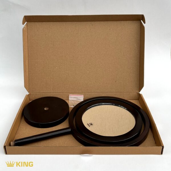 آینه آرایشی KING مدل چوبی سایز بزرگ 7x - Image 2