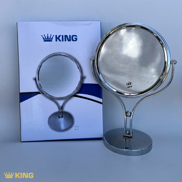 آینه آرایشی KING مدل پایه گوی 10x - Image 4